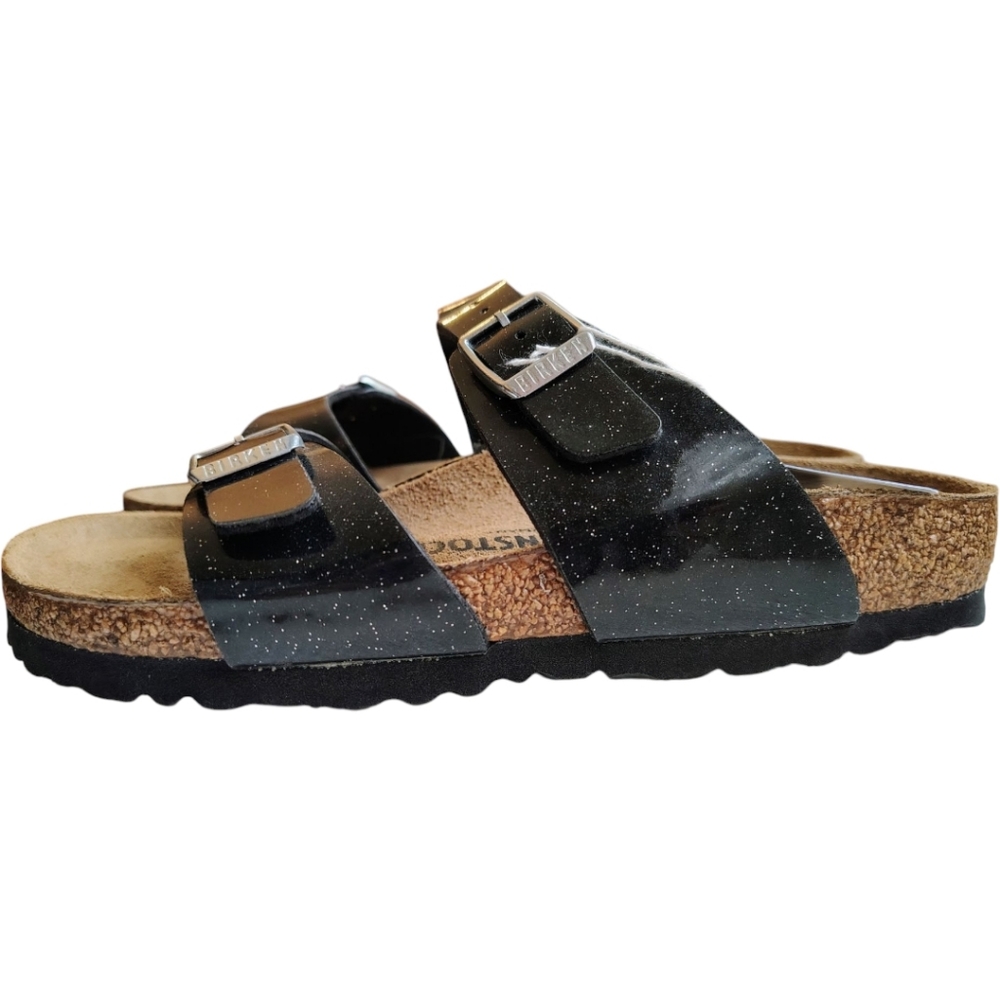 NEW Birkenstock Sidney Glitter Speckled Double-Buckle Slide Sandals. S 6-6.5 - Picture 11 of 14
